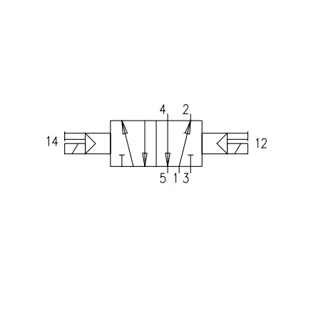 Elektrozawór 5/2 bistabilny G 1/2, Pneumax 412/2.52.0.0.M2